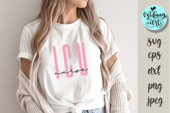ICU Nurse Svg: Graphics for T-Shirt Designs