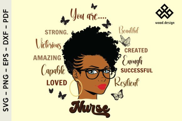 Melanin Nurse SVG: Graphics & Illustrations