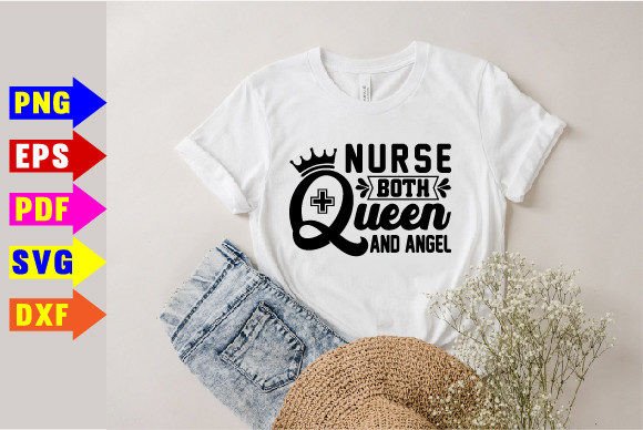 Nurse Queen & Angel SVG for Graphics and T-Shirt Designs