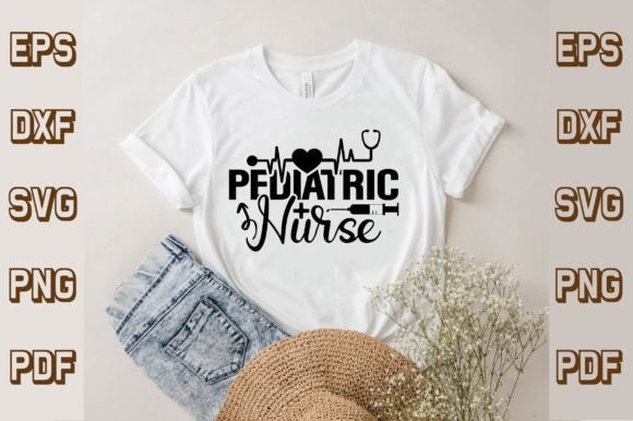 Pediatric Nurse Svg, Nurse Svg Graphics for T-Shirt Designs