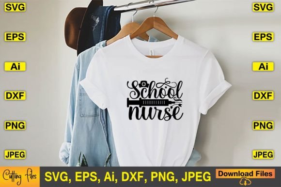 School Nurse SVG: Graphics for T-Shirt Designs