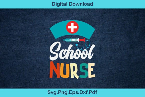 School Nurse Svg T Shirt Graphics for T-Shirt Designs